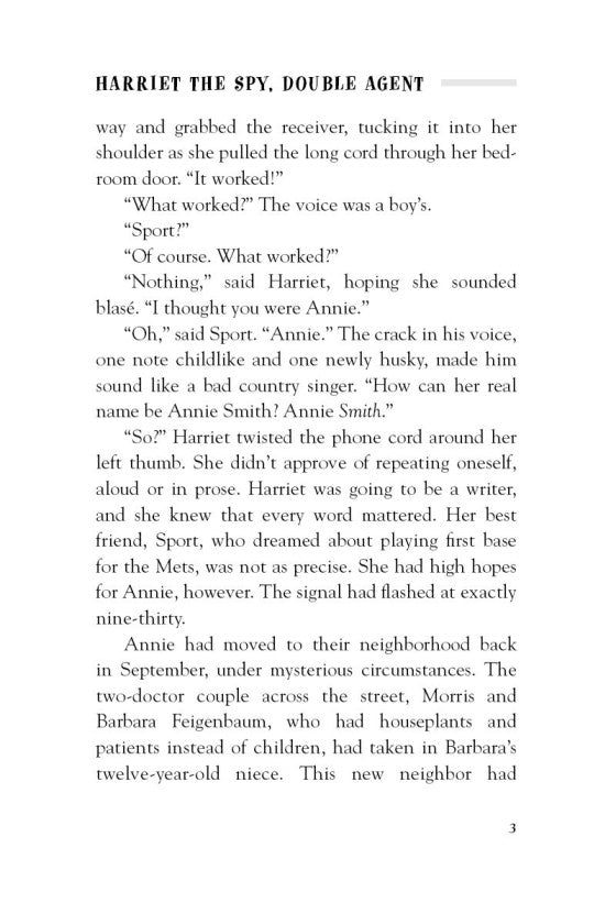Harriet the Spy, Double Agent