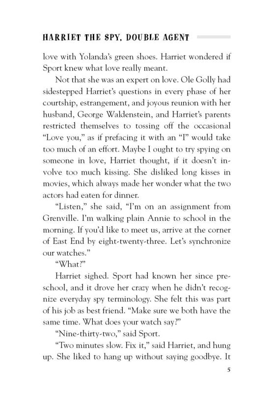 Harriet the Spy, Double Agent