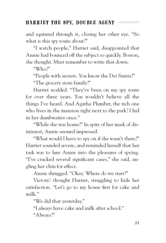 Harriet the Spy, Double Agent