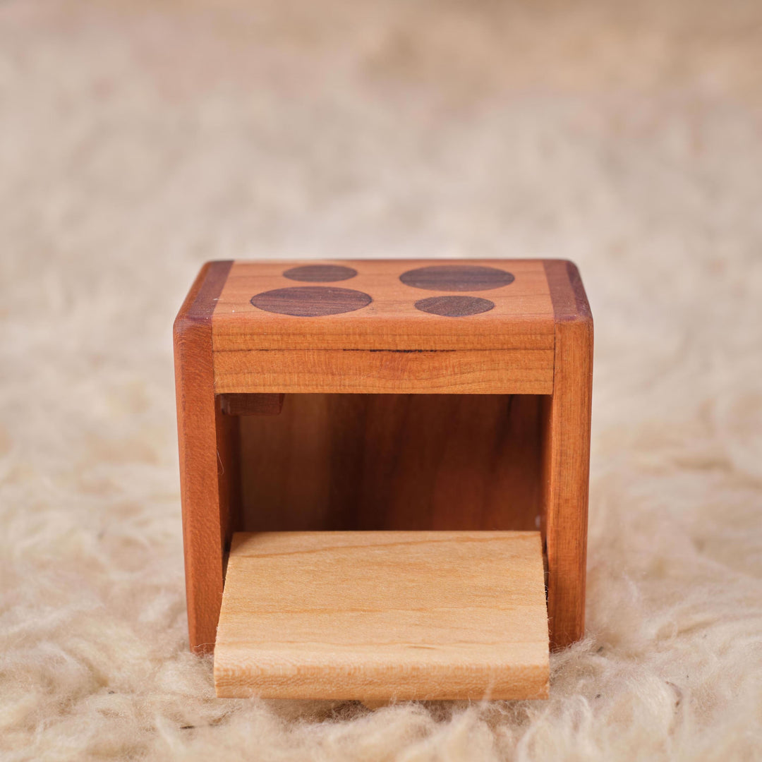 cherry dollhouse furniture set