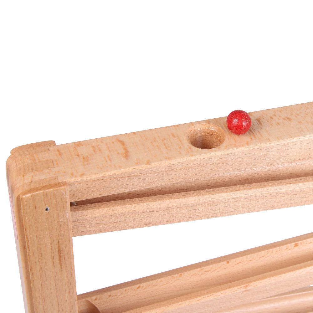 marble run with chimes, natural