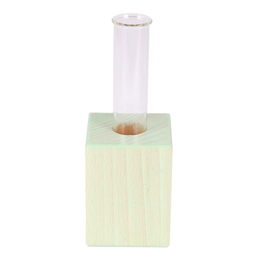wooden cube vases