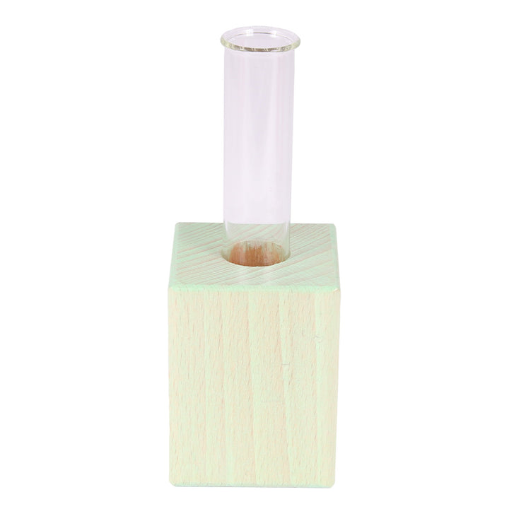 wooden cube vases