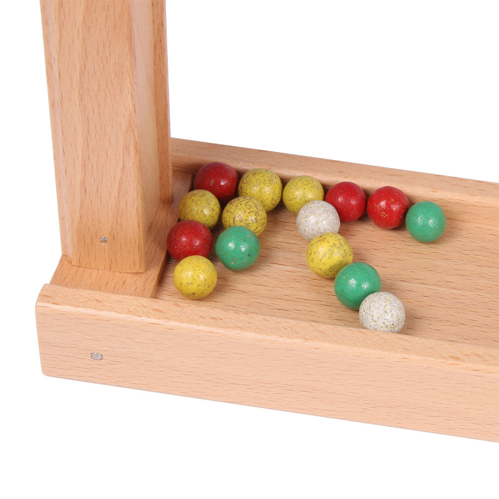 marble run with chimes, natural