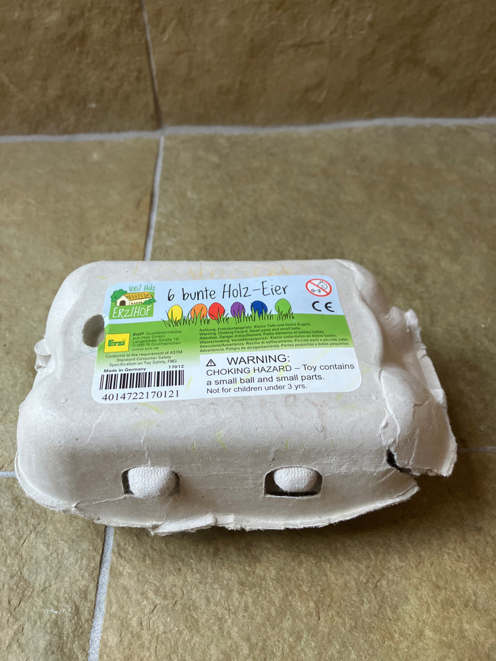 half dozen coloured eggs (secondhand)