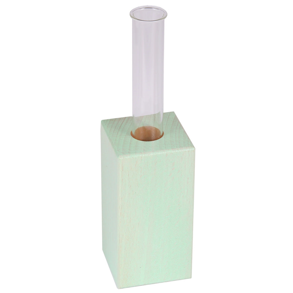 wooden cube vases