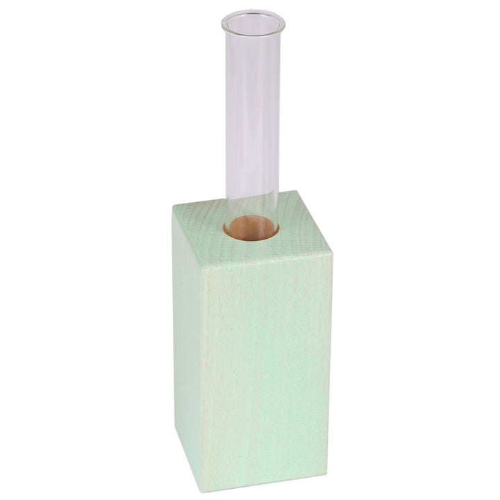 wooden cube vases