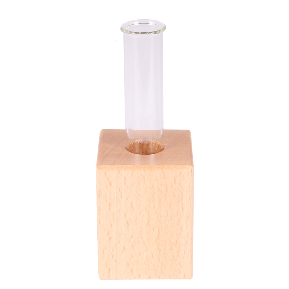 wooden cube vases