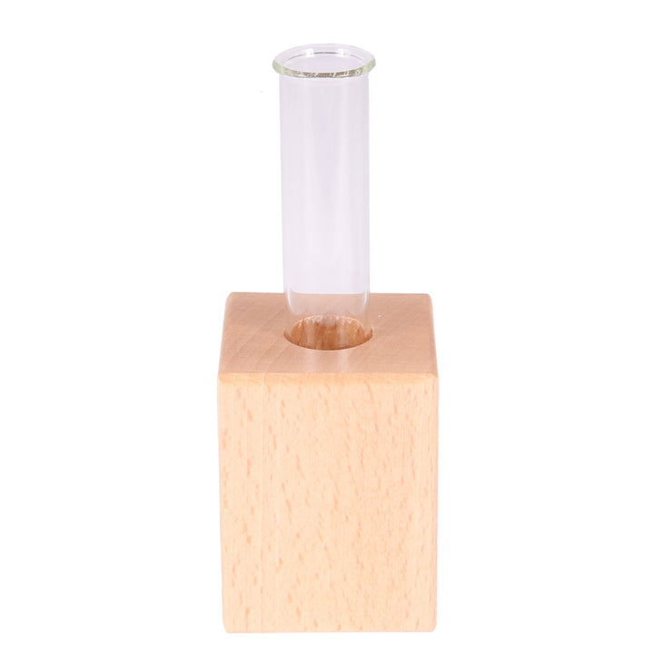 wooden cube vases
