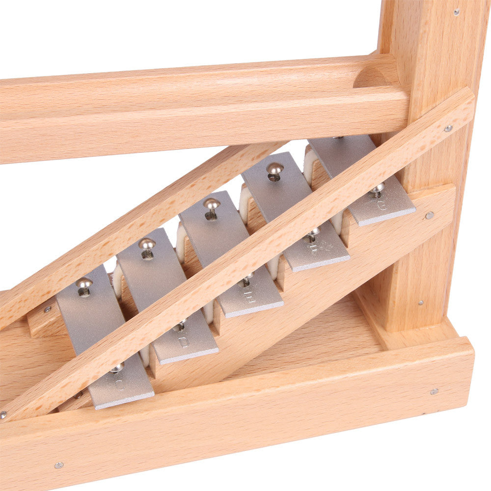 marble run with chimes, natural