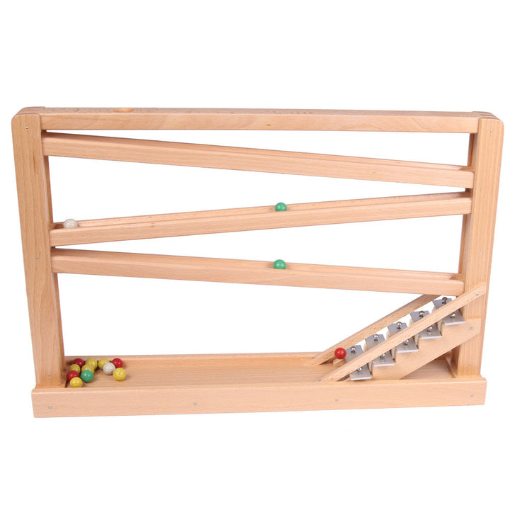 marble run with chimes, natural