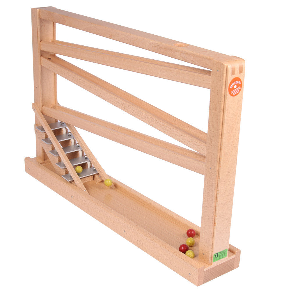 marble run with chimes, natural