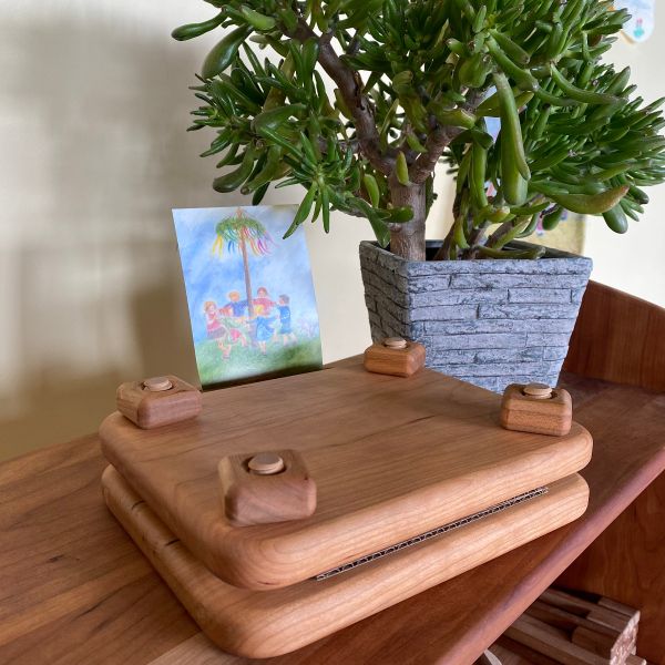 Camden Rose cherrywood flower press