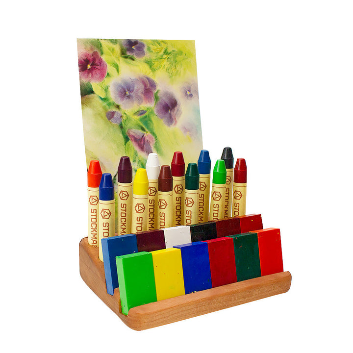 Camden Rose cherry wood crayon holder