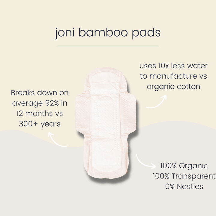 Joni Overnight Pads, plant-based
