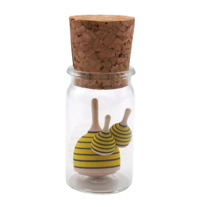 Mader swarm of bees in glass