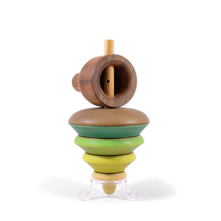Oh Tannenbaum large tree wooden spinning top pull-off