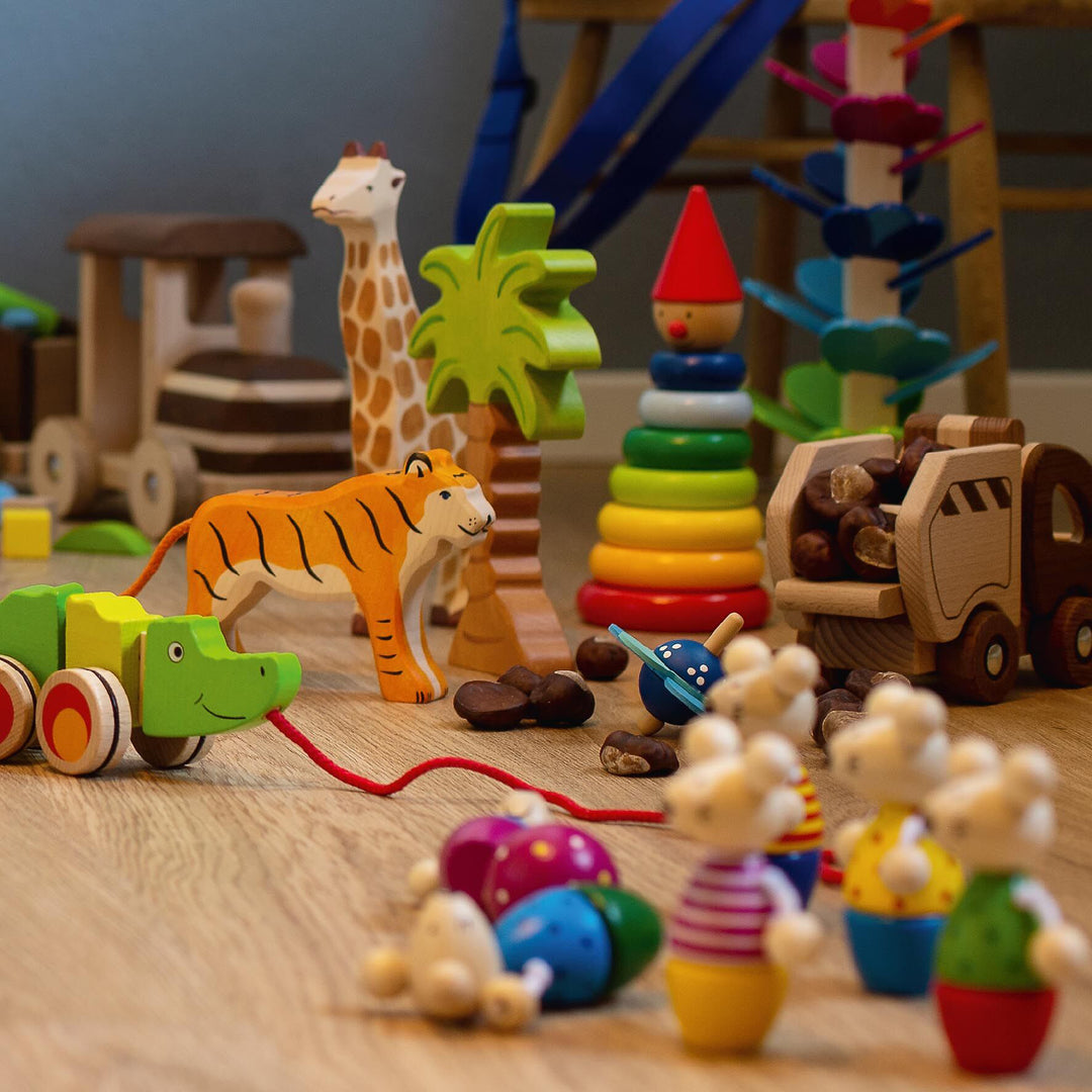 Holztiger giraffe