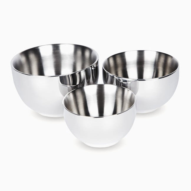 double walled stainless steel bowl