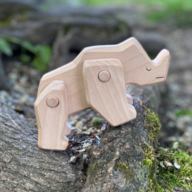 Bajo Tobe wooden rhinoceros
