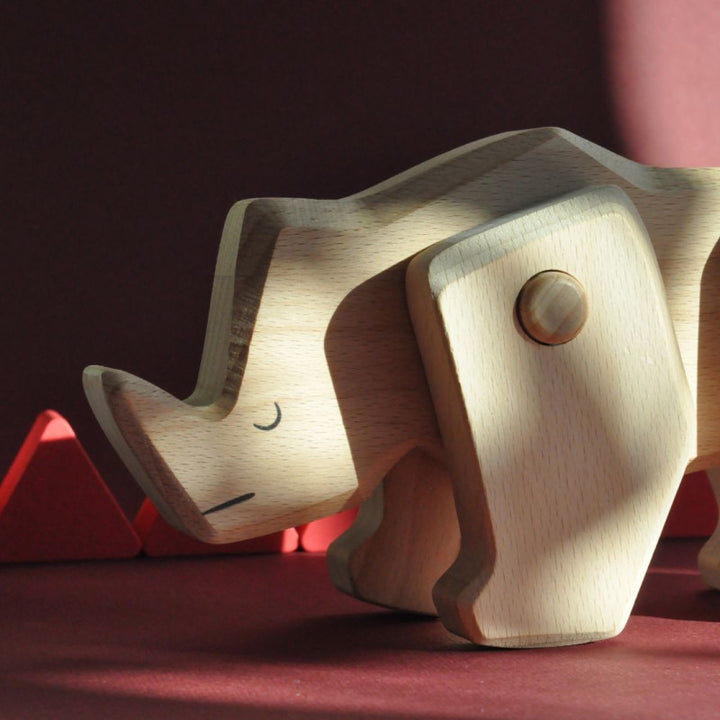 Bajo Tobe wooden rhinoceros