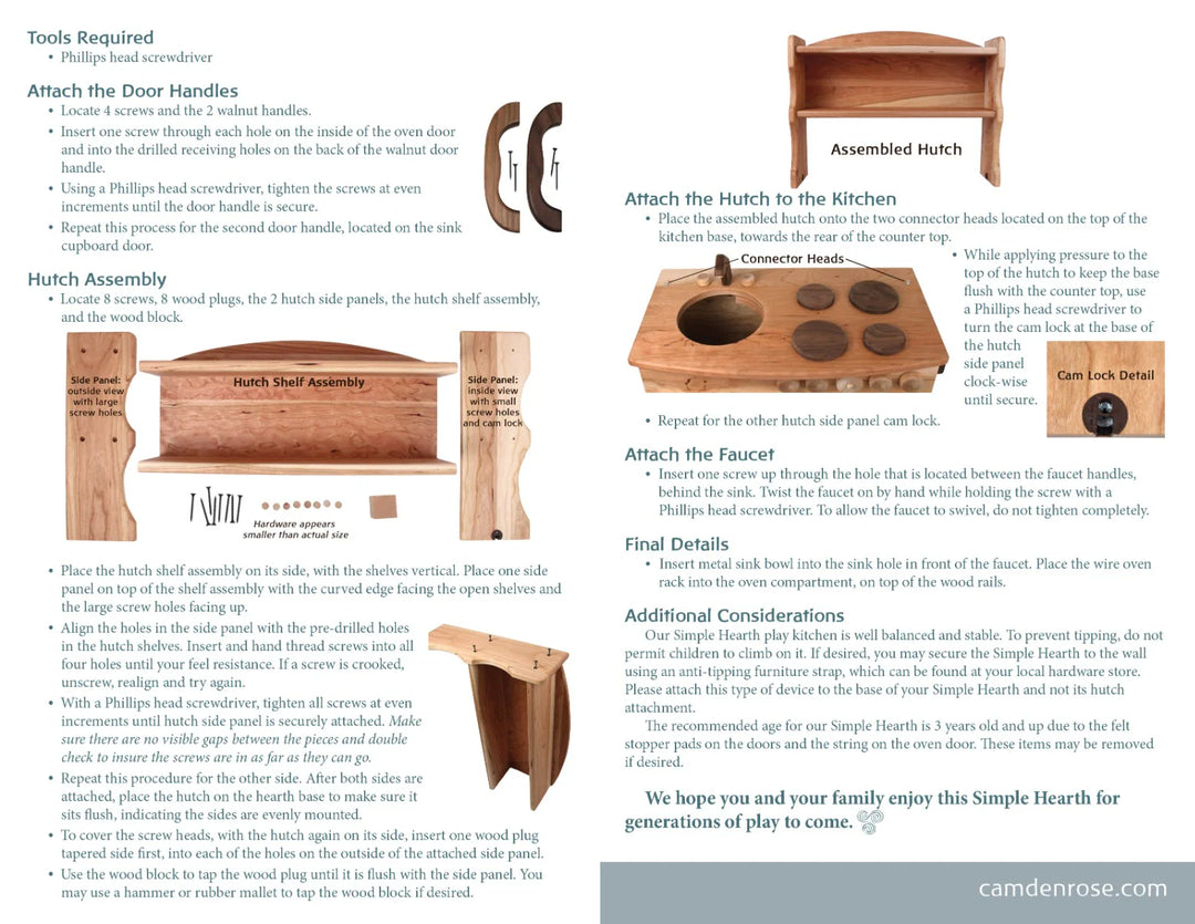 Camden Rose Simple Hearth