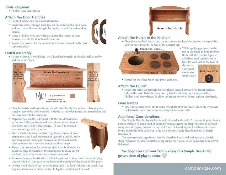 Camden Rose Simple Hearth