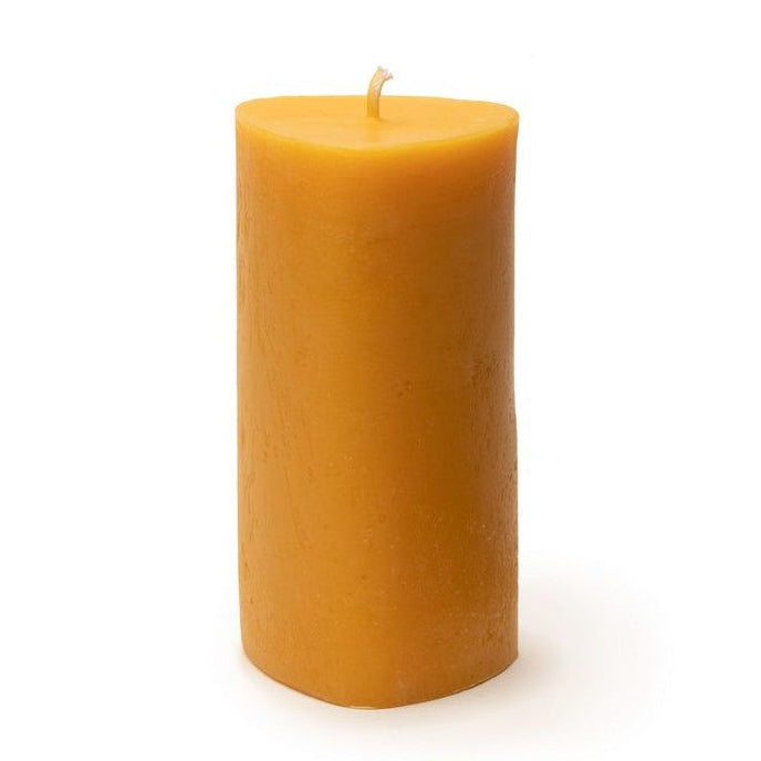 giant triangular beeswax pillar