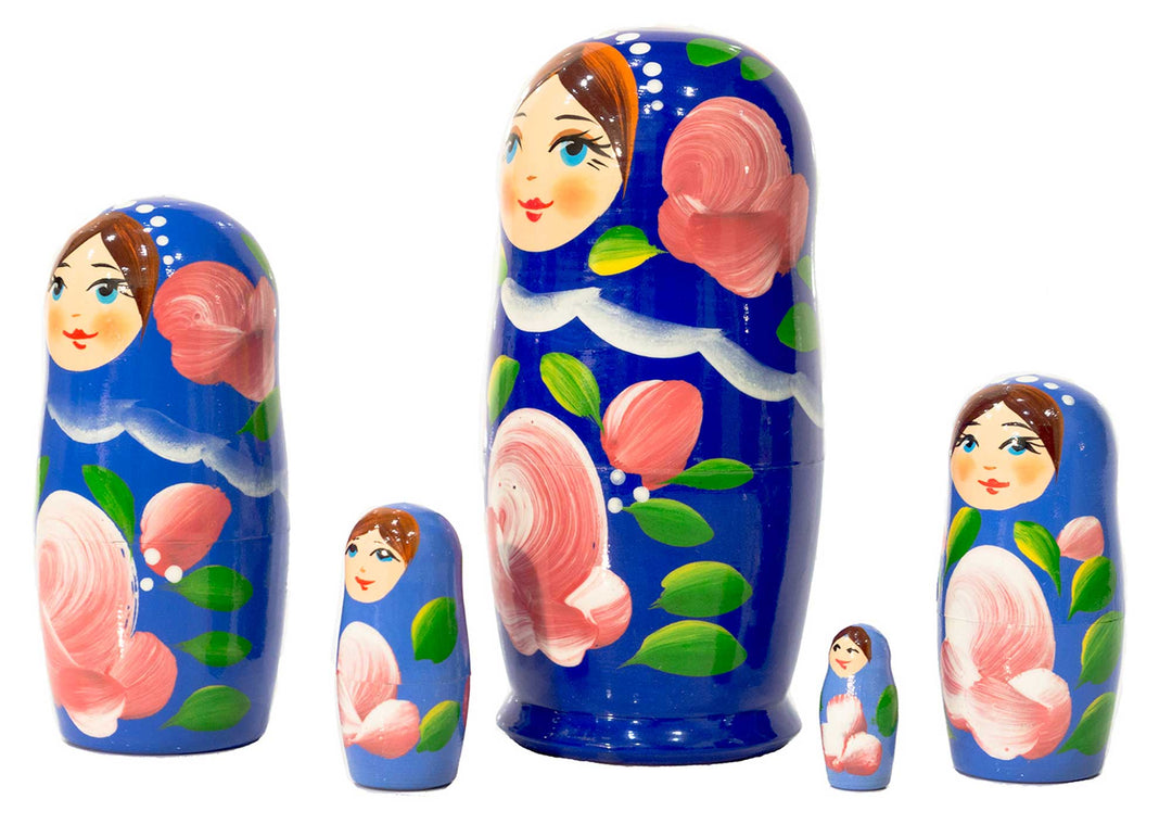 Blue Gradient Matryoshka dolls set (seconds)