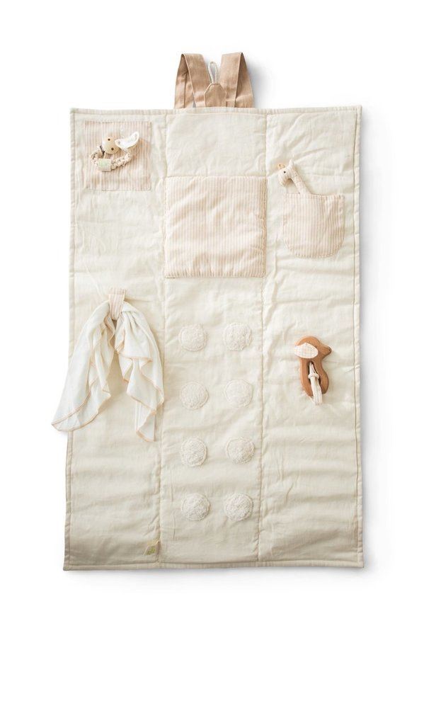organic cotton 'Cozy Nap' baby playmat/ nap mat
