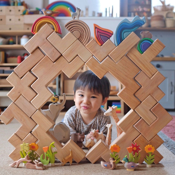 Grimm's Stairway Natural Building Set