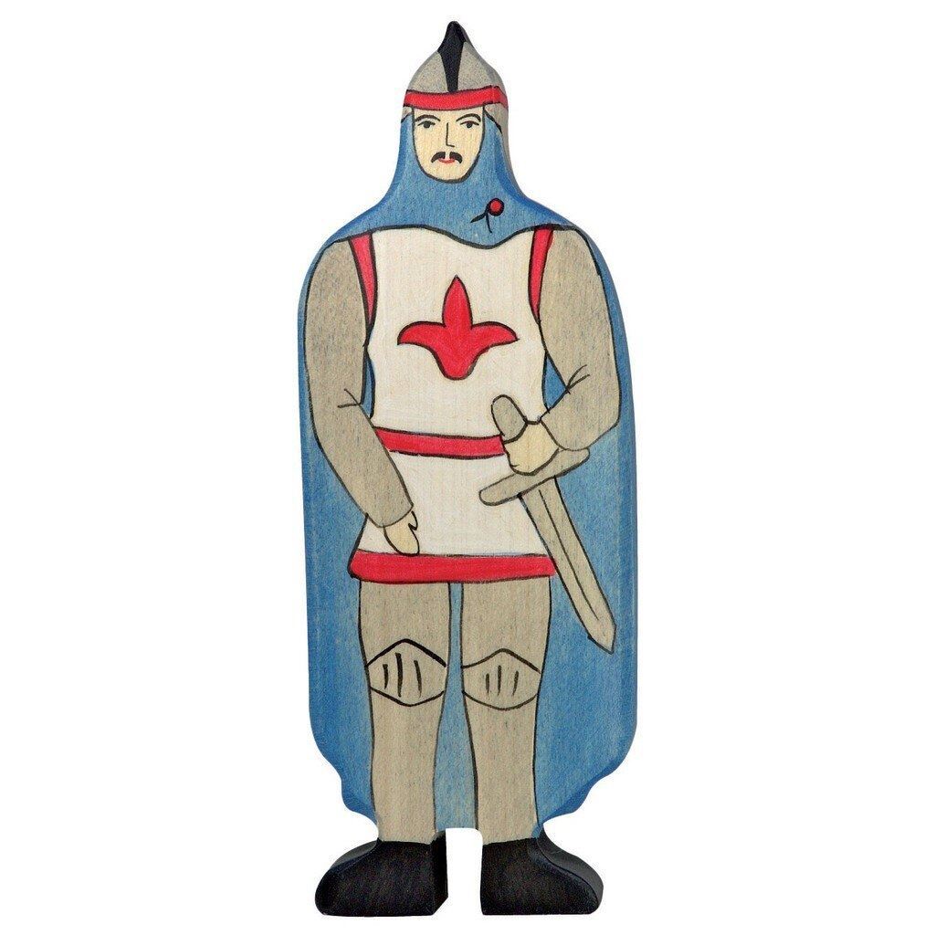 Holztiger blue knight with cloak