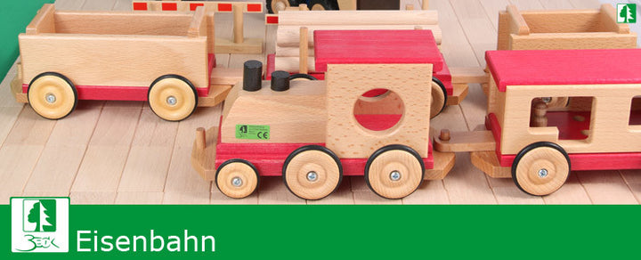 wooden railroad train add-on log car