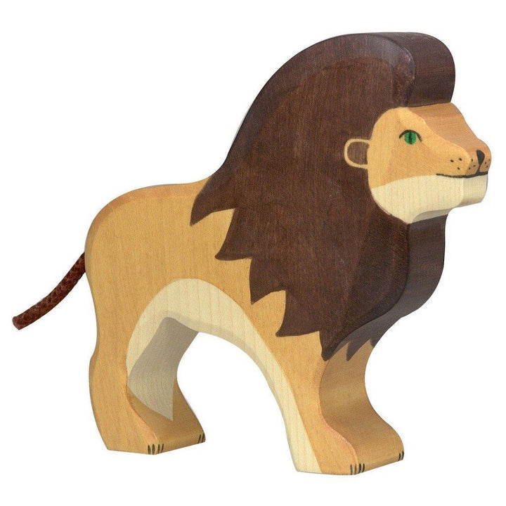 Holztiger lion
