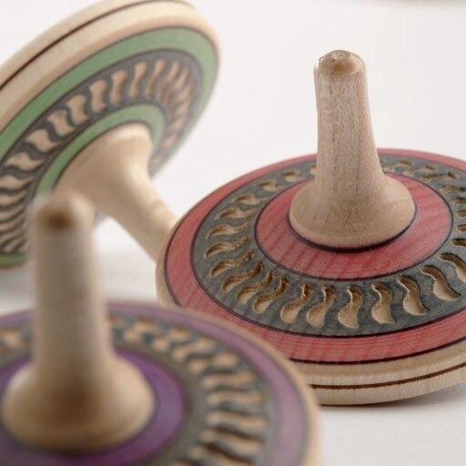 Arabesk wooden spinning top