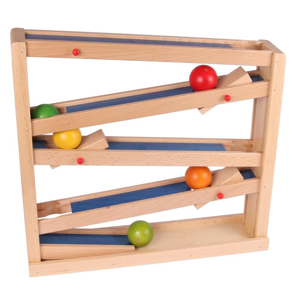 large colourful wooden ball