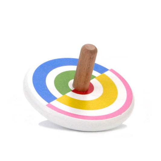 Semi-circles coloured spinning top