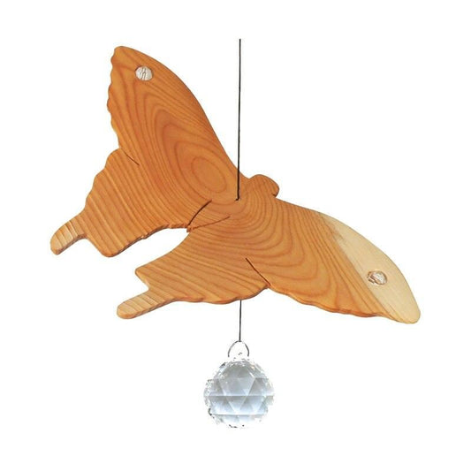 butterfly hanging crystal