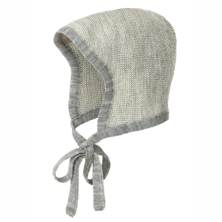Disana knit baby bonnet