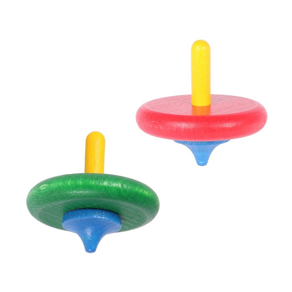 coloured spinning top