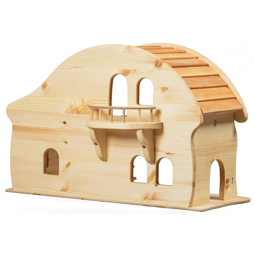 dollhouse with curved roof