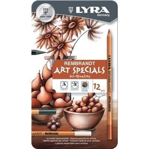 Lyra Rembrandt Art Special Pencils - Assorted Charcoal, Sepia, Chalks, & Graphite
