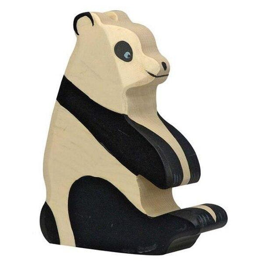 Holztiger panda bear, sitting