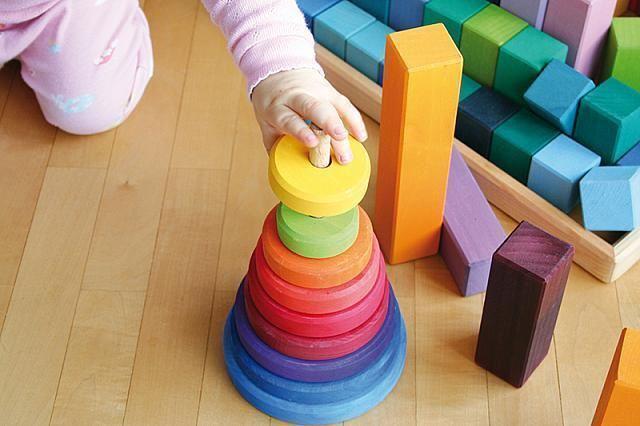 rainbow stacking tower