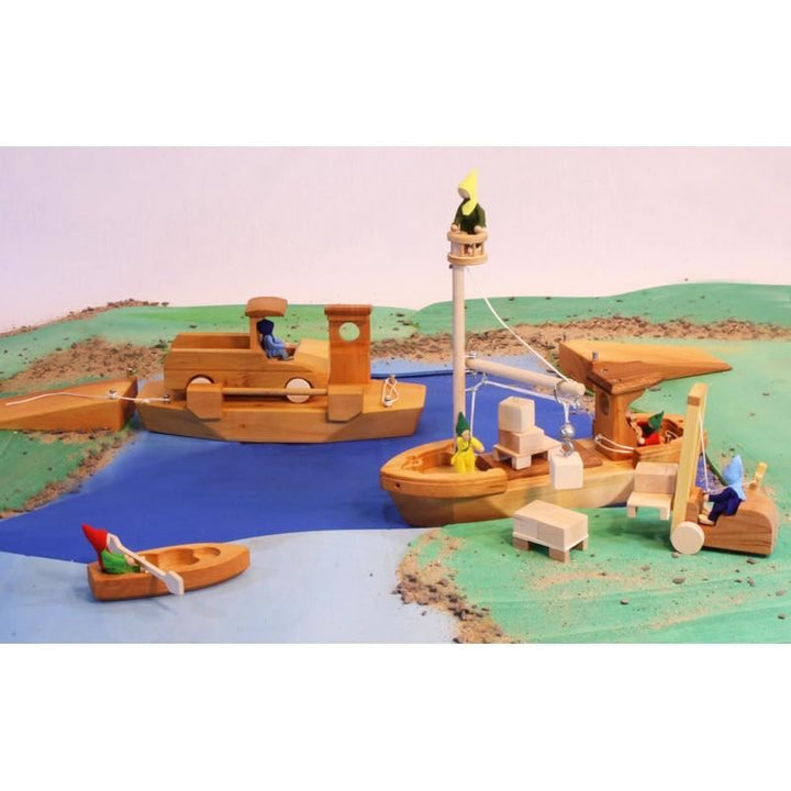 boat with paddle