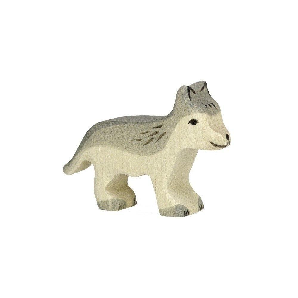 Holztiger wolf cub