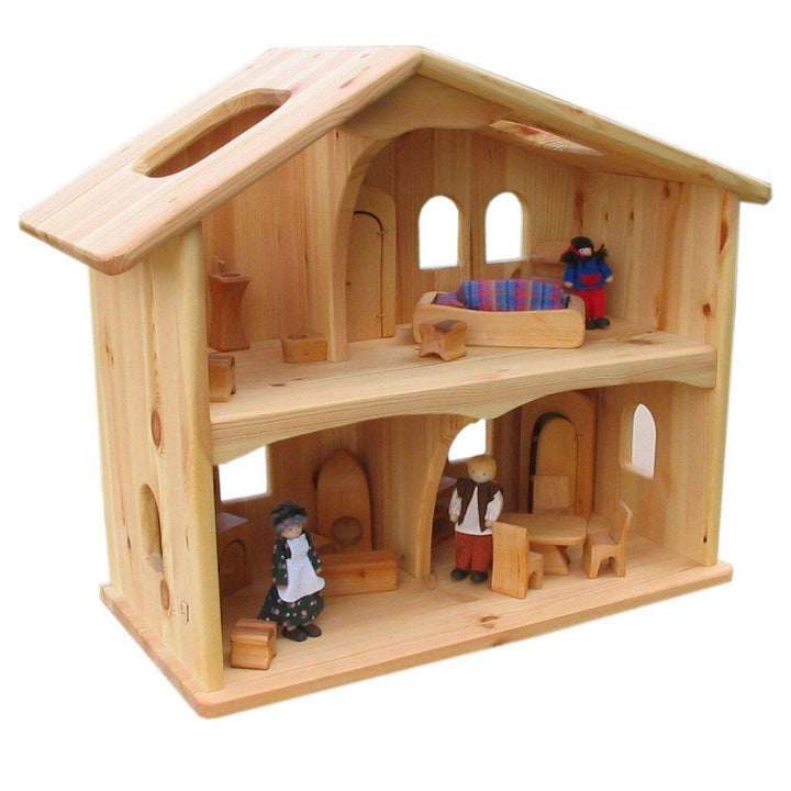 dollhouse double bed with duvet