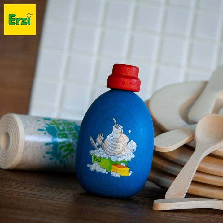 wooden toy play cutlery set