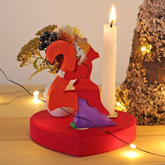 red heart ornament base
