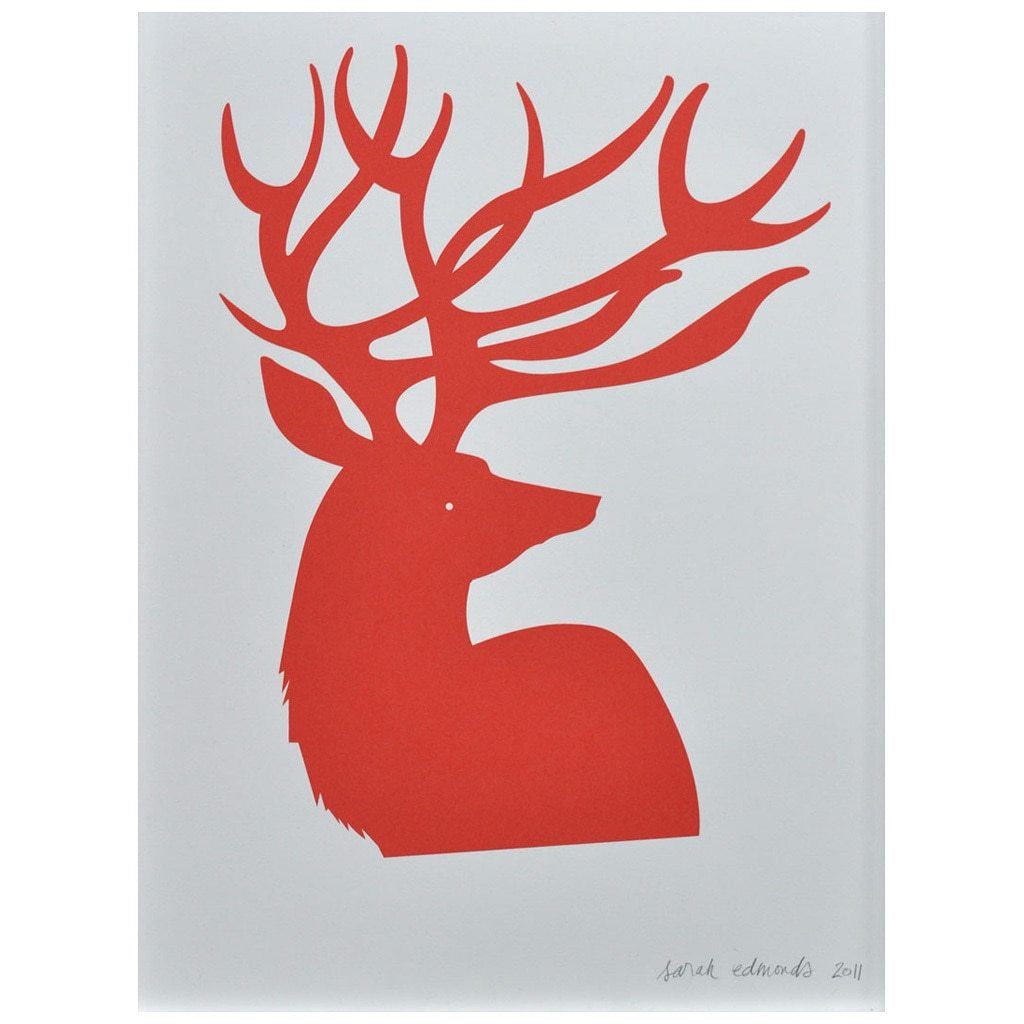 red deer print